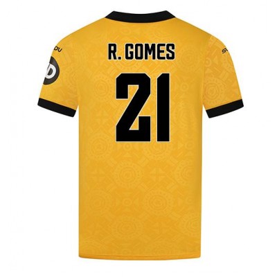 Fotballdrakt Herre Wolves Rodrigo Gomes #21 Hjemmedrakt 2025-26 Kortermet Fotballdrakt Herre Wolves Rodrigo Gomes #21 Hjemmedrakt 2025-26 Kortermet